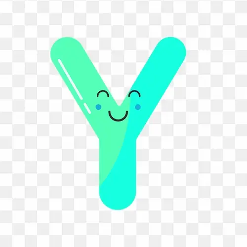 Y Alphabet letter stock png